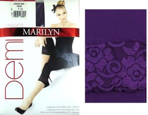 Marilyn Legginsy Demi koronka S/M violet Wyprzedaż